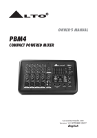 Alto PBM4 - Owners Manual 